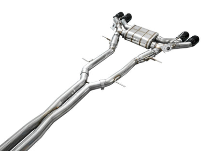 AWE Tuning 2021+ Cadillac CT4-V Blackwing SwitchPath Exhaust - Diamond Black Tips