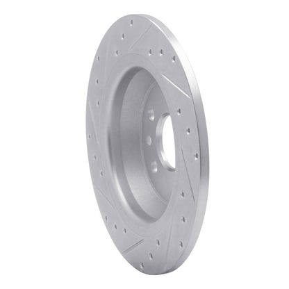 R1 Concepts R1 09-15 Ford Focus RS (Mexico) Rear Right Drilled & Slotted Silver Brake Rotor