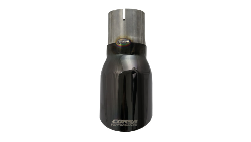 CORSA Performance Corsa Single Universal 2.75in Inlet / 4in Outlet Black PVD Pro-Series Tip Kit