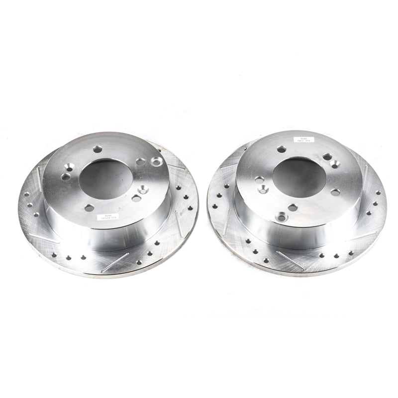 PowerStop Power Stop 06-10 Hyundai Sonata Rear Evolution Drilled & Slotted Rotors - Pair