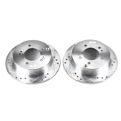 PowerStop Power Stop 06-10 Hyundai Sonata Rear Evolution Drilled & Slotted Rotors - Pair