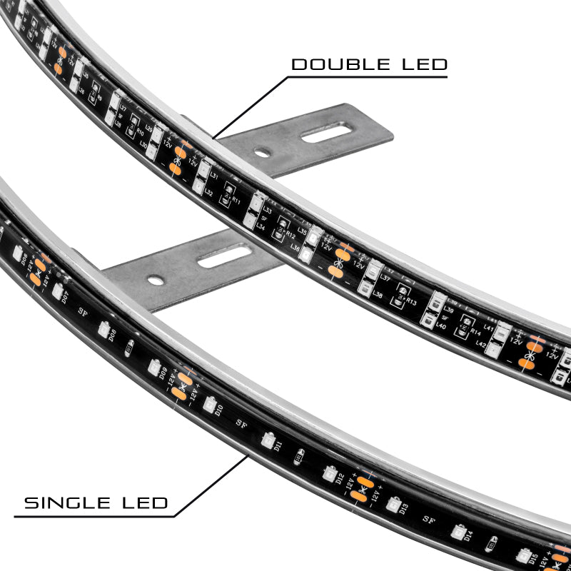ORACLE Lighting Oracle LED Illuminated Wheel Rings - Double LED - Blue