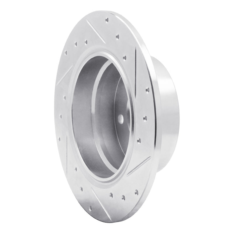 R1 Concepts R1 03-06 BMW Z4 Rear Left Drilled & Slotted Silver Brake Rotor