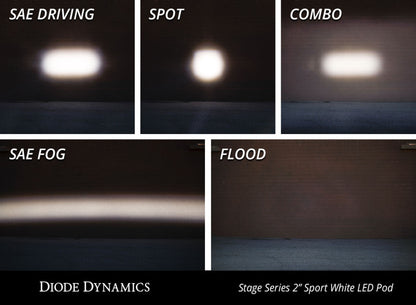 Diode Dynamics Stage Series 2 In LED Pod Sport - White Fog Standard ABL Each