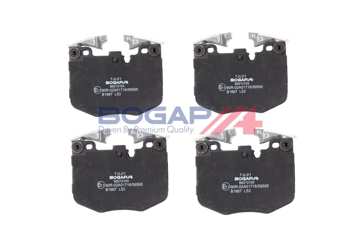 BOGAP B8210193 Brake Pad Set, Disc Brake