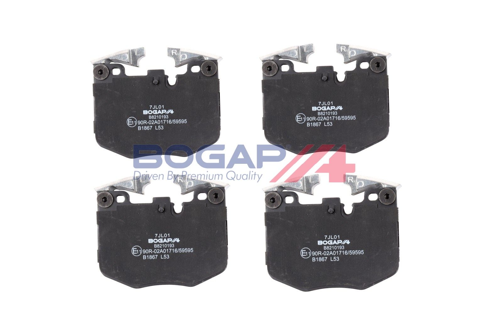BOGAP B8210193 Brake Pad Set, Disc Brake