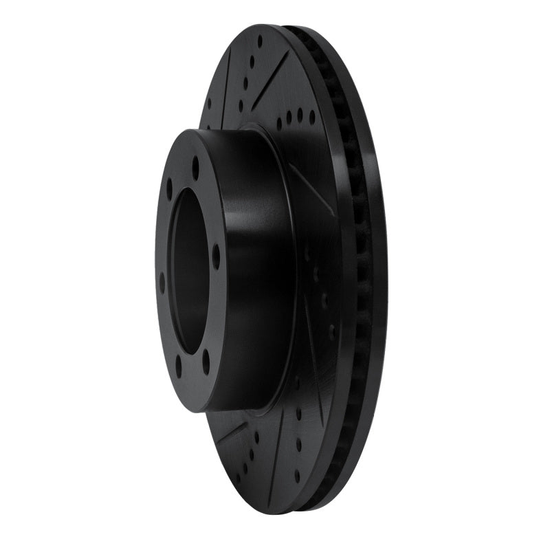 R1 Concepts R1 00-07 Toyota TUNDRA Front Left Drilled & Slotted Black Brake Rotor