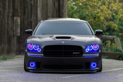 ORACLE Lighting Oracle Dodge Charger 05-10 Triple Ring Halo Kit - ColorSHIFT w/ 2.0 Controller
