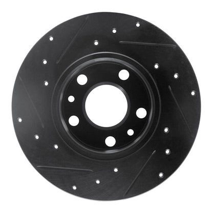 R1 Concepts R1 72-78 Volkswagen Type 2 Front Right Drilled & Slotted Black Brake Rotor
