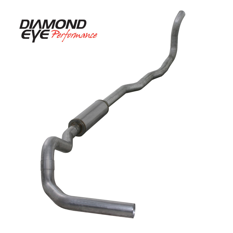 Diamond Eye Performance Diamond Eye KIT 4in CLAMP Turbo Back SGL AL: 89-93 DODGE CUMMINS 5.9L