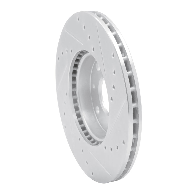 R1 Concepts R1 16-22 Chevrolet SPARK (USA/Canada) Front Left Drilled & Slotted Silver Brake Rotor
