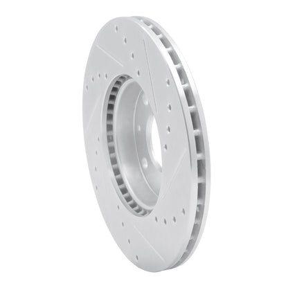 R1 Concepts R1 16-22 Chevrolet SPARK (USA/Canada) Front Left Drilled & Slotted Silver Brake Rotor