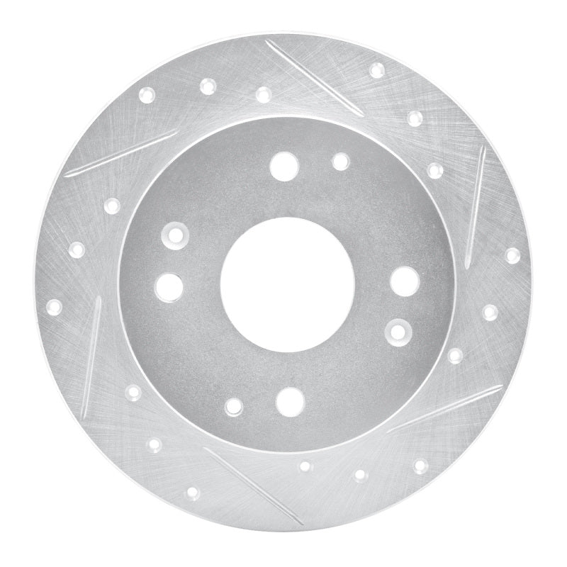 R1 Concepts R1 92-94 Acura Vigor Rear Right Drilled & Slotted Silver Brake Rotor