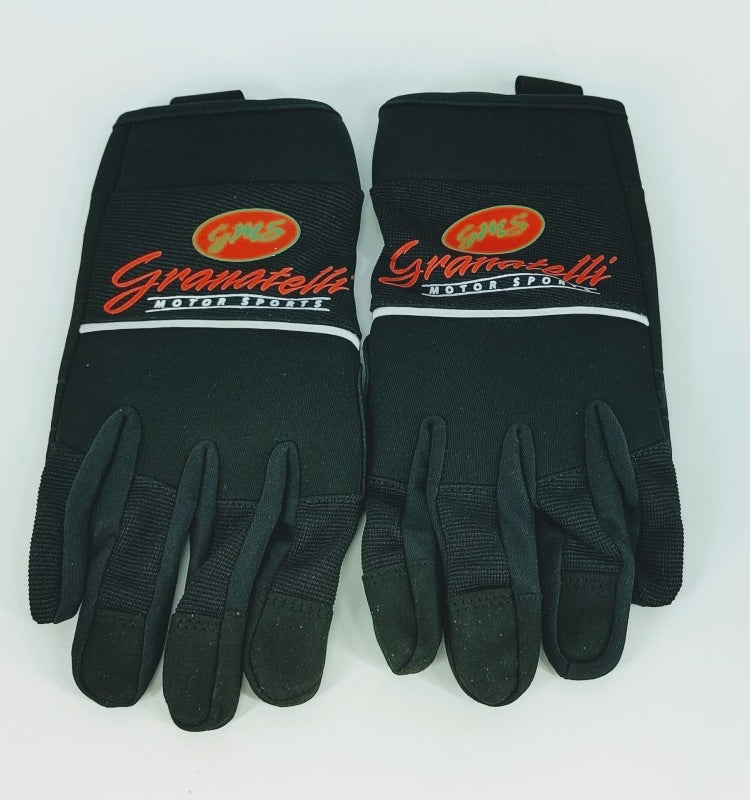 Granatelli Motor Sports Granatelli X-Large Mechanics Work Gloves - Black w/Touch Screen Finger Tips & Granatelli Logo