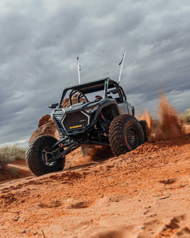 Elektric Off Road Elektric Offroad 2022-2025 Polaris Rzr Pro R/ Pro S/Turbo R Billet Front Winch Bumper Anodized Black