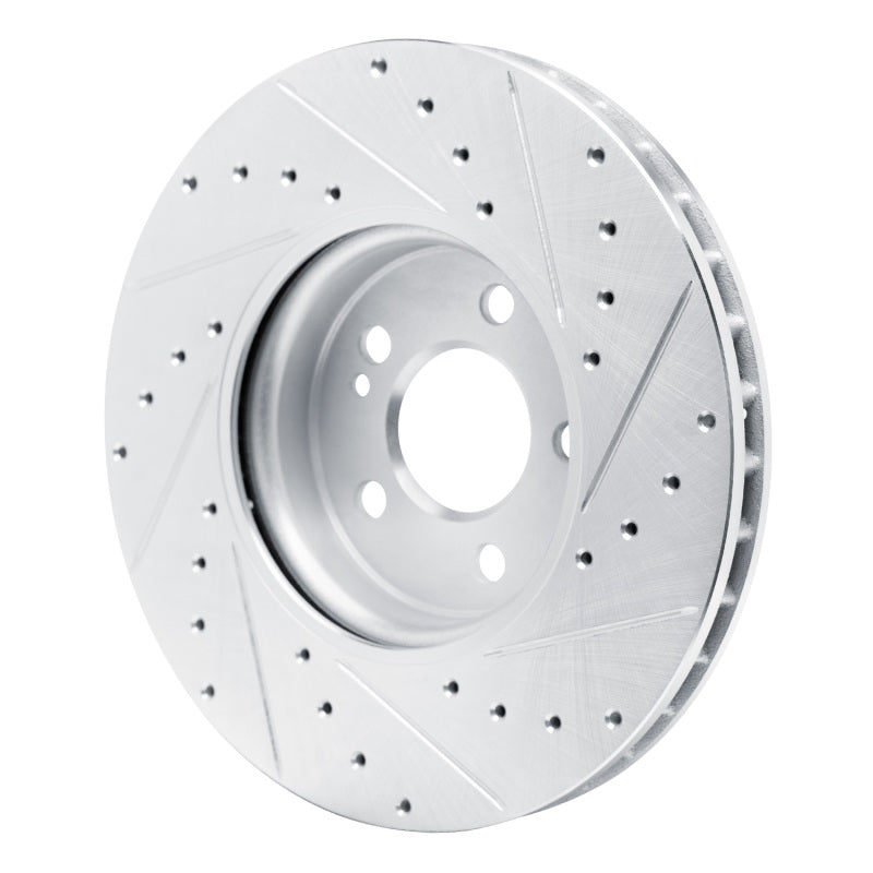 R1 Concepts R1 19-26 Mercedes-Benz A220 Front Left Drilled & Slotted Silver Brake Rotor