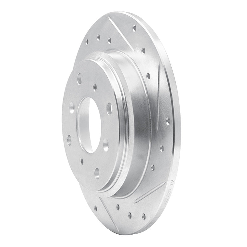 R1 Concepts R1 86-96 Acura Legend Rear Right Drilled & Slotted Silver Brake Rotor