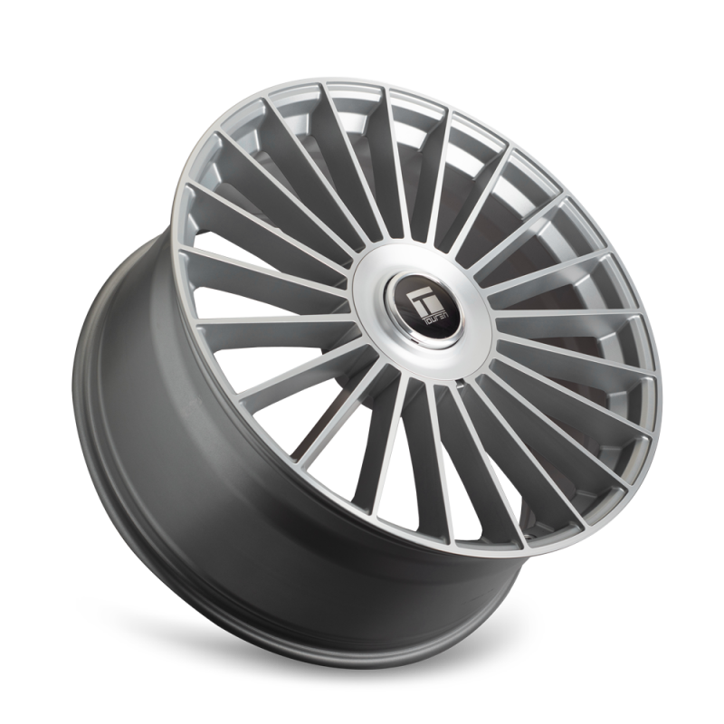 Touren 3610 TR10 22x9 / 5x115/139.7 BP / 20mm Offset / 78.1mm Hub Satin Silver Machined Wheel