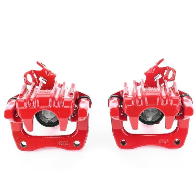 PowerStop Power Stop 10-13 Audi A3 Rear Red Calipers w/Brackets - Pair