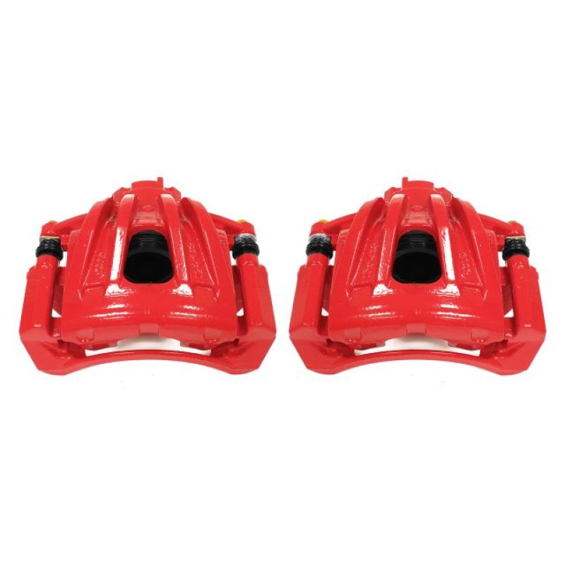 PowerStop Power Stop 02-07 Jeep Liberty Front Red Calipers w/Brackets - Pair