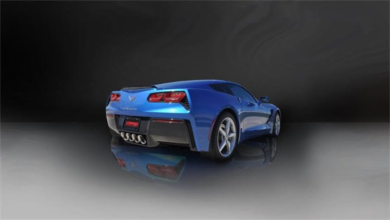 CORSA Performance Corsa 2014-2019 Corvette C7 Coupe 6.2L V8 AT/MT 2.75in Valve-Back Dual Rear Exit Polished Sport Exht