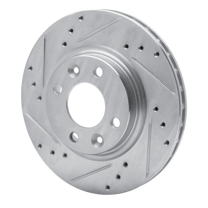 R1 Concepts R1 15-19 Renault Logan (Mexico) Front Left Drilled & Slotted Silver Brake Rotor
