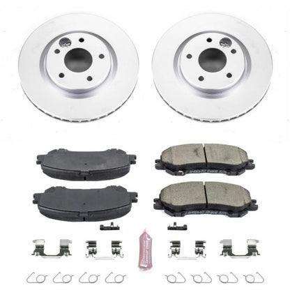 PowerStop Power Stop 14-19 Nissan Rogue Front Z17 Evolution Geomet Coated Brake Kit