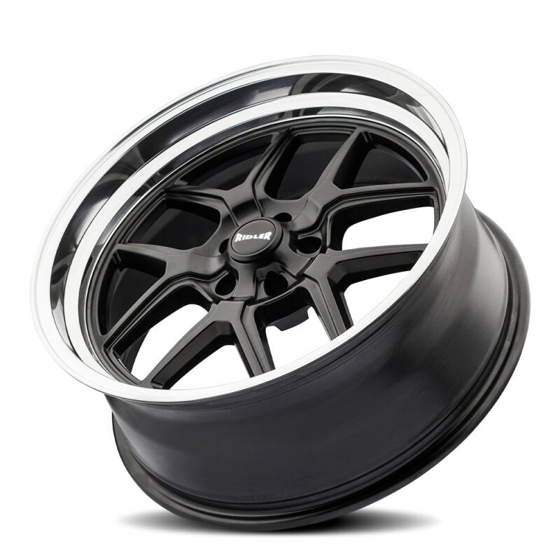 Ridler Wheels Ridler 610 20x10 / 5x127 BP / 0mm Offset / 83.82mm Hub Matte Black Polished Wheel