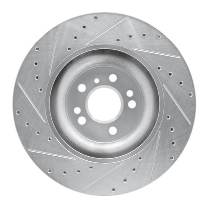 R1 Concepts R1 06-12 Mercedes-Benz ML320 Front Right Drilled & Slotted Silver Brake Rotor