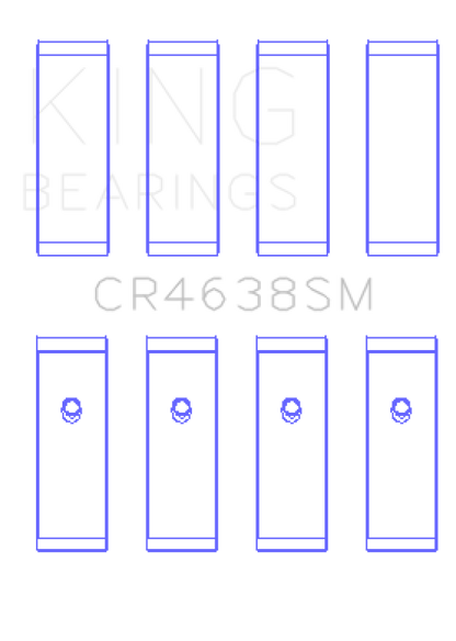 King Engine Bearings Nissan MR18DE / MR20DE (Size 1.0 Oversized) Rod Bearing Set