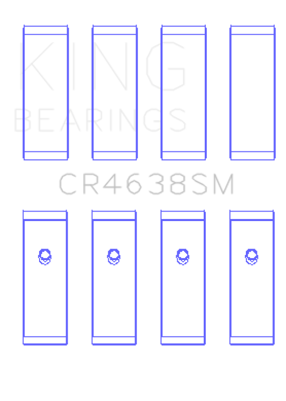 King Engine Bearings Nissan MR18DE / MR20DE (Size 0.50 Oversized) Rod Bearing Set