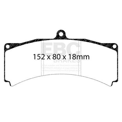 EBC Racing AP Racing CP5560 Caliper RP-1 Race Brake Pads