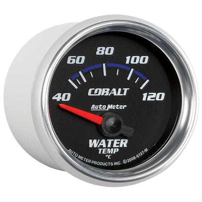 Autometer Cobalt 52mm Short Sweep Electronic 40-120 Deg C Water Temperature Gauge