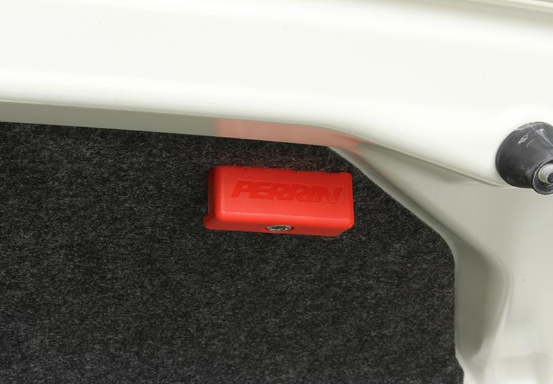 Perrin Performance PERRIN 07-26 Subaru WRX STI Sedan Trunk Handle - Red