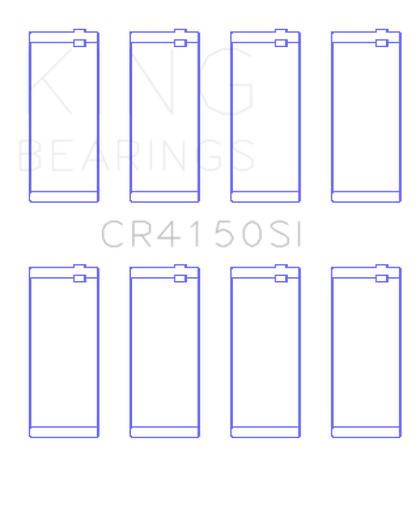 King Engine Bearings Ford ZETec 1.6/1.8/2.0 (Size +1.0mm) Connecting Rod Bearing Set