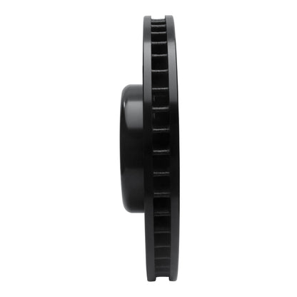 R1 Concepts R1 10-18 BMW 550I Left Front Drilled & Slotted Black Brake Rotor