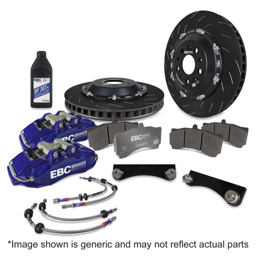 EBC Racing 2023+ Nissan 400Z Blue Apollo-6 Calipers 380mm Rotors Front Big Brake Kit