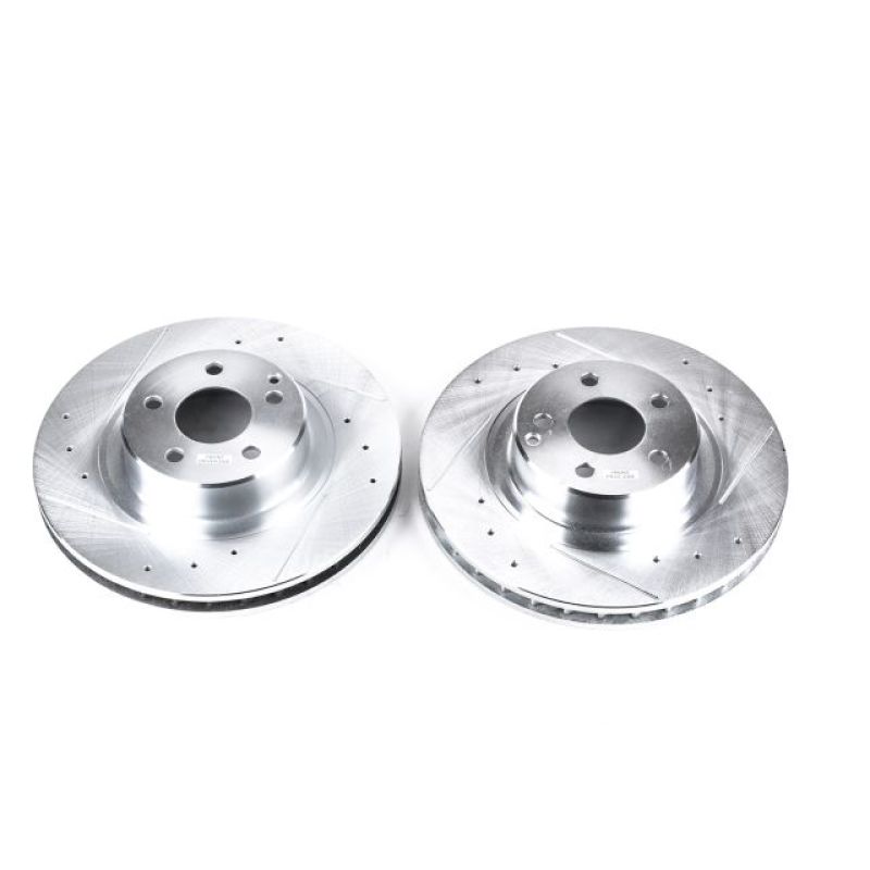 PowerStop Power Stop 99-03 Mercedes-Benz CL500 Front Evolution Drilled & Slotted Rotors - Pair