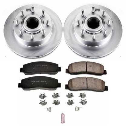 PowerStop Power Stop 07-10 Ford F-350 Super Duty Front Z17 Coated Brake Kit