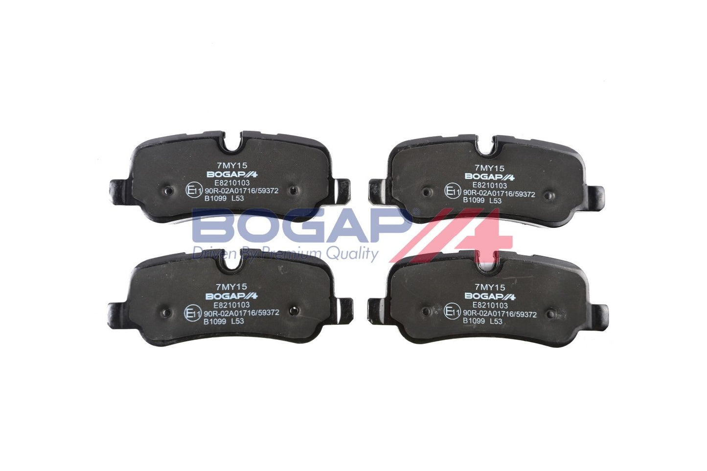 BOGAP E8210103 Brake Pad Set, Disc Brake