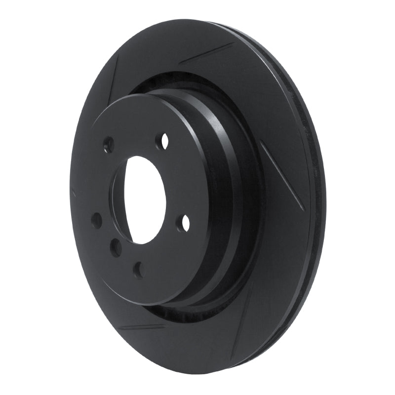 R1 Concepts R1 95-02 BMW M3 Rear Right Slotted Black Brake Rotor