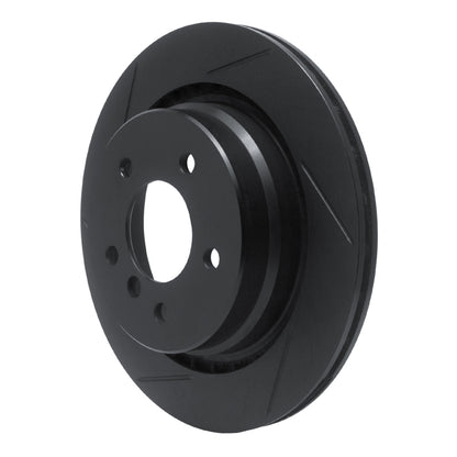 R1 Concepts R1 95-02 BMW M3 Rear Right Slotted Black Brake Rotor