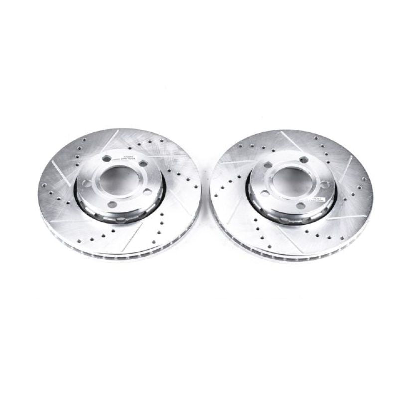 PowerStop Power Stop 96-04 Audi A4 Front Evolution Drilled & Slotted Rotors - Pair