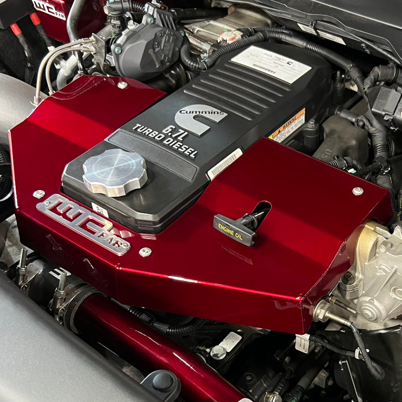 Wehrli 10-23 Cummins Fabricated Aluminum Engine Cover - Candy Teal