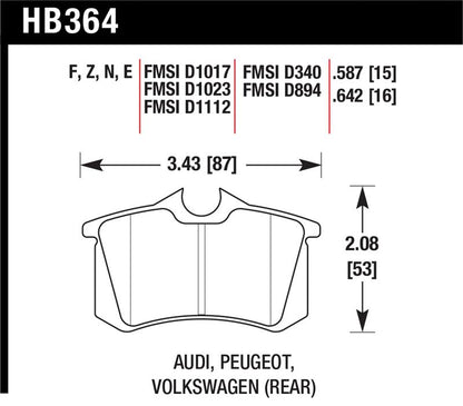 Hawk Performance Hawk HPS Street Brake Pads