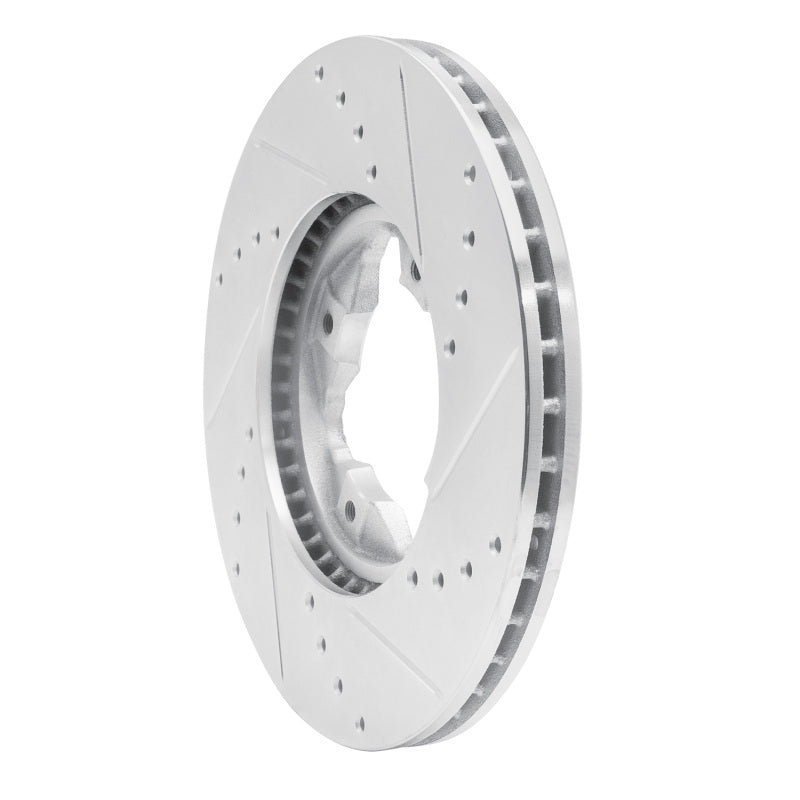 R1 Concepts R1 92-98 Acura Vigor Front Left Drilled & Slotted Silver Brake Rotor