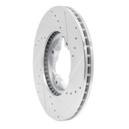 R1 Concepts R1 92-98 Acura Vigor Front Left Drilled & Slotted Silver Brake Rotor