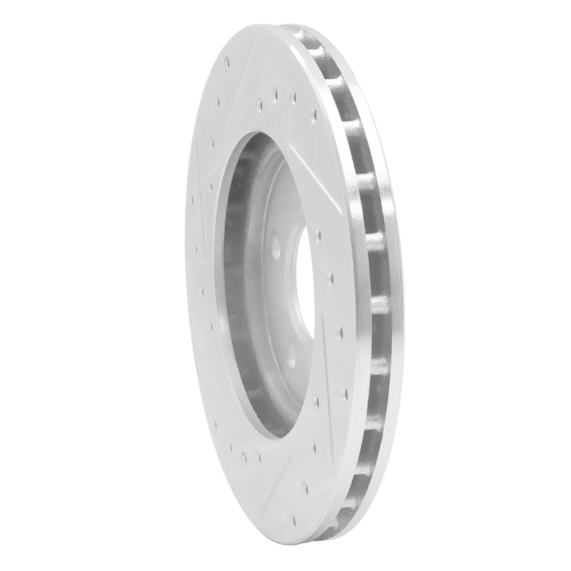 R1 Concepts R1 95-00 Chrysler CIRRUS Front Right Drilled & Slotted Silver Brake Rotor