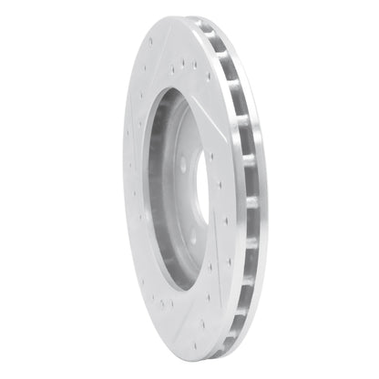 R1 Concepts R1 95-00 Chrysler CIRRUS Front Right Drilled & Slotted Silver Brake Rotor