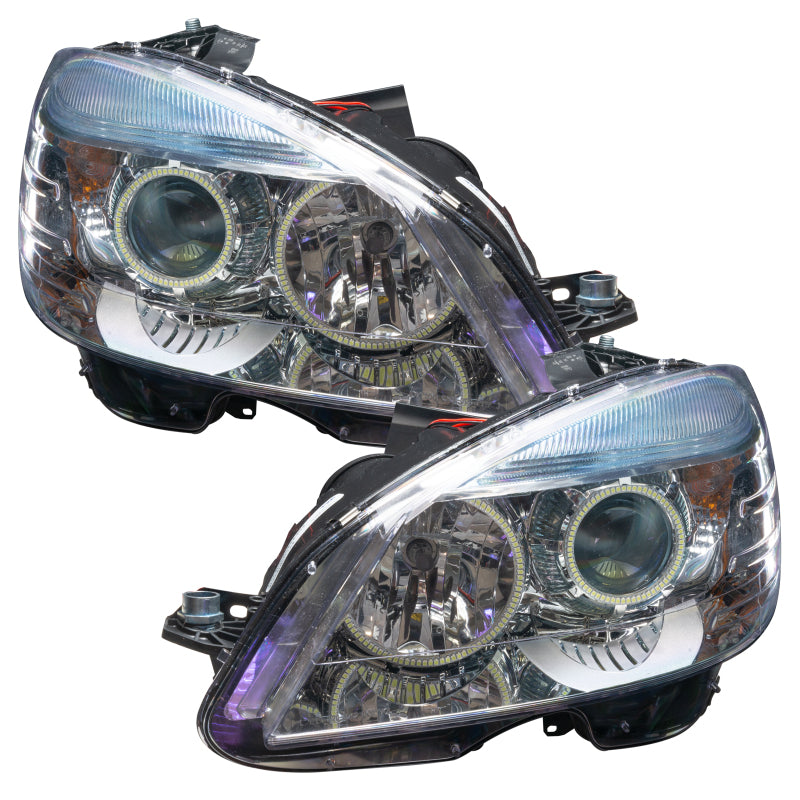 ORACLE Lighting Oracle 0811 Mercedes Benz CClass PreAssembled Headlights Chrome Housing ColorSHIFT